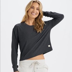 Vuori Long Sleeve Solstice Tee | Charcoal Heather
